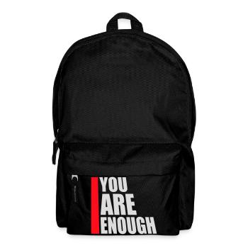 You Are Enough Self Love Motivational Quote - Backpack - black - Front