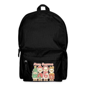 Fröhliches Gänsemas-Trio, Entenlins - Rucksack - Schwarz - Vorne