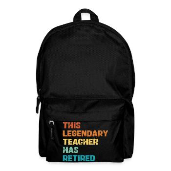 Retraite d’un enseignant légendaire - Sac à dos - noir - Devant