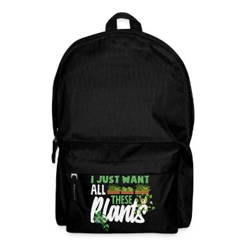 Cadeaux pour les jardins et les amoureux des plantes - Sac à dos - noir - Devant