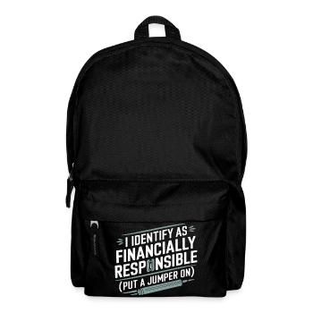T-shirt Identité Responsable Financière - Sac à dos - noir - Devant