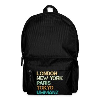 Vacances en mer Baltique LONDRES NEW YORK PARIS TOKYO Drôle - Sac à dos - noir - Devant