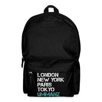 Vacances en mer Baltique LONDRES NEW YORK PARIS TOKYO Drôle - Sac à dos - noir - Devant
