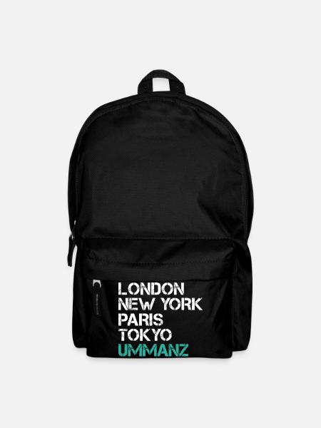 Ostsee Urlaub LONDON NEW YORK PARIS TOKYO Lustig - Rucksack - Schwarz