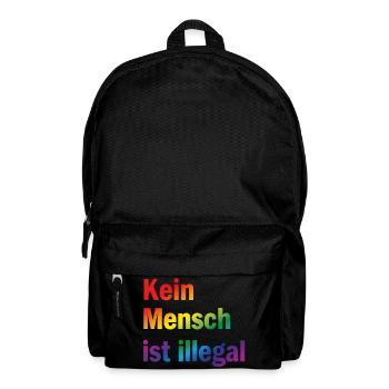 No one is illegal – show a clear stance - Backpack - black - Front