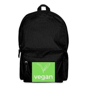 Vegan - signe pour tous les vegans - Sac à dos - noir - Devant