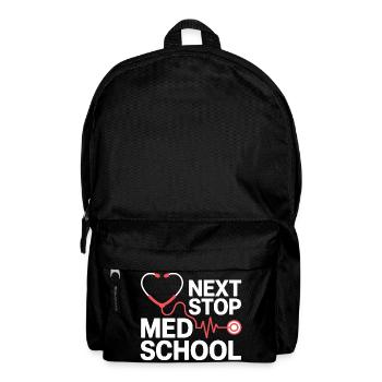 Med School Stethoscope Heart Tea - Backpack - black - Front