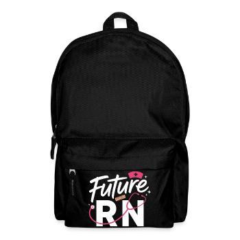Futur infirmier diplômé stéthoscope et clinique - Sac à dos - noir - Devant
