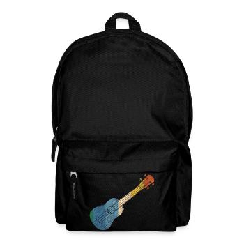 Hawaiian Ukulele Uke Retro Vintage - Backpack - black - Front
