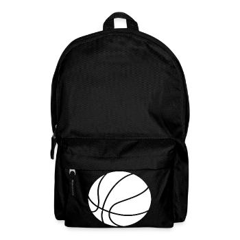 Minimales Basketball-Umriss Sportdesign - Rucksack - Schwarz - Vorne