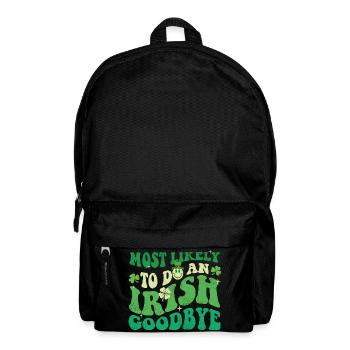 Am wahrscheinlichsten, um sich von St Pats zu verabschieden. - Rucksack - Schwarz - Vorne