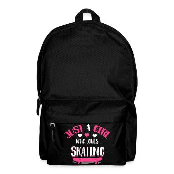 Just a Girl Who Loves Skating - Rucksack - Schwarz - Vorne