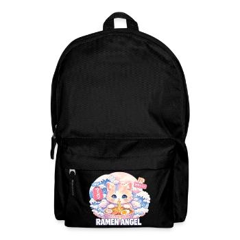 Japon Cat Ramen Nouilles Motif Vague Rétro - Sac à dos - noir - Devant