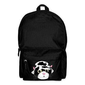 The kitten and its hat - Backpack - black - Front