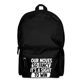 Hobby Horse Rider Moves Fancy Sight To Win - Backpack - black - Front