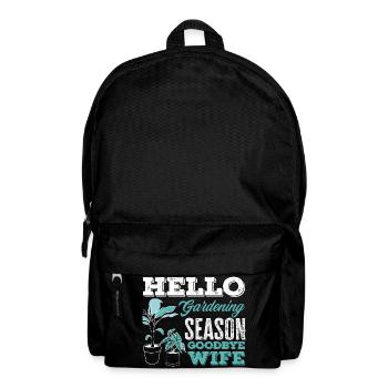 Gartensaison Auf Wiedersehen Ehefrau - Rucksack - Schwarz - Vorne