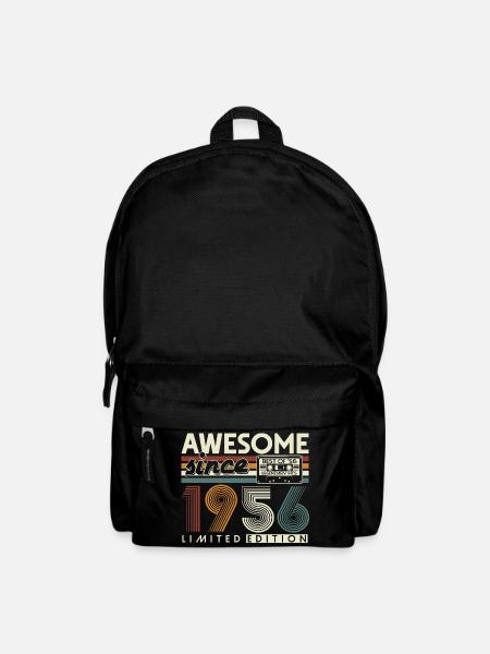 1956 Jahrgang 70. Geburtstag Retro Geschenk - Rucksack - Schwarz