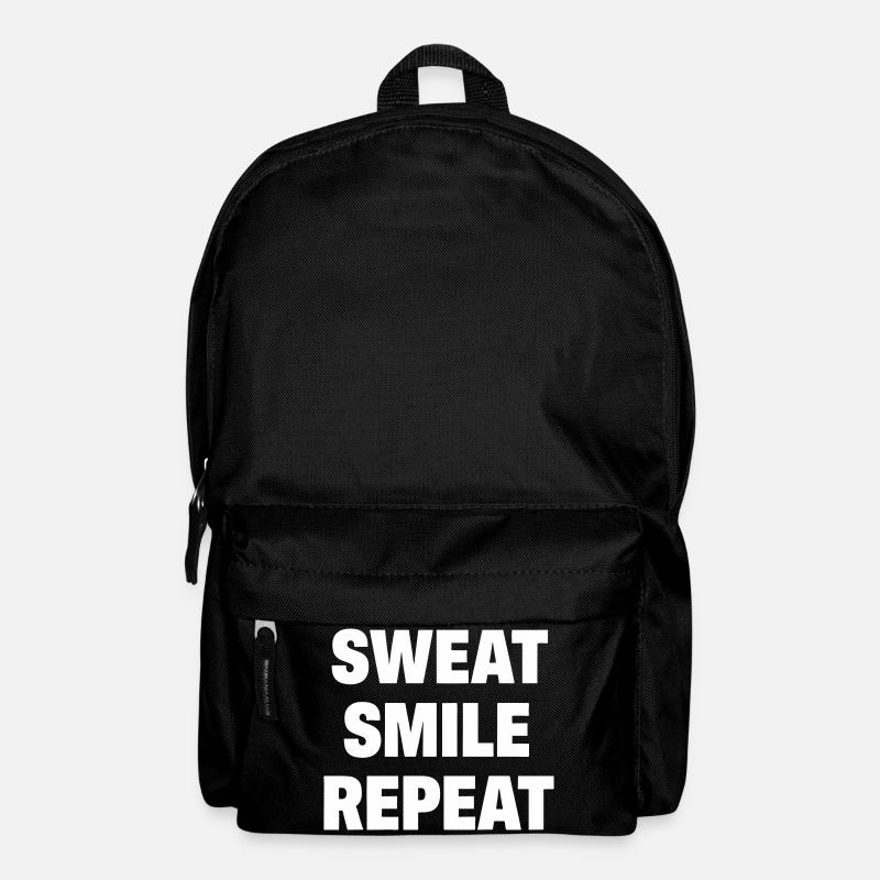 Sweat Smile Repeat - Backpack - black