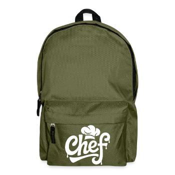 Logo de la cuisine Chef Graffiti - Sac à dos - vert olive - Devant