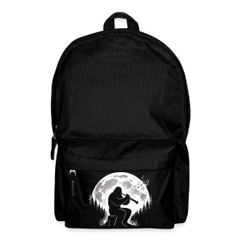 Bigfoot plays clarinet - Backpack - black - Front