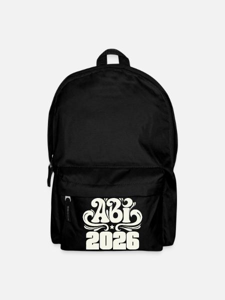 Abitur 2026 - Abi Schulabschluss - Rucksack - Schwarz
