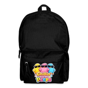 Chillin with my Peeps Happy Easter Easter Chick - Backpack - black - Front