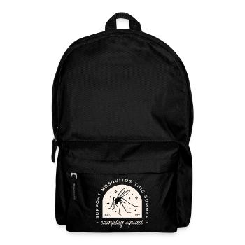 Camping-Mücken-Witz-Lager-Squad sarkastische Zitate - Rucksack - Schwarz - Vorne