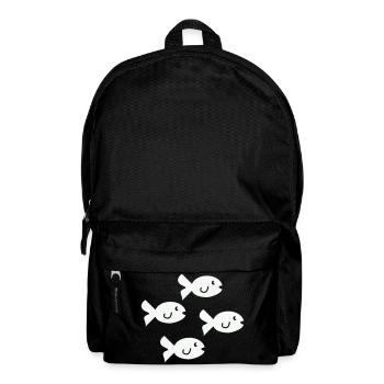 Four Friendly Little Fish - Backpack - black - Front