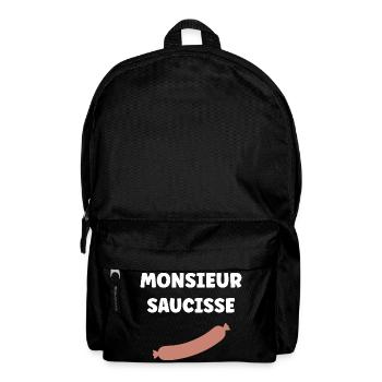 Monsieur Saucisse - Sac à dos - noir - Devant