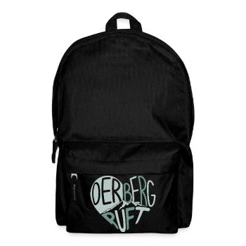 Der Berg ruft Herzdesign - Rucksack - Schwarz - Vorne