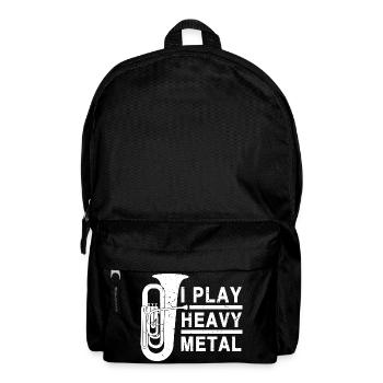 Tuba, heavy metal, musique de cuivres, drôle de disant Tuba - Sac à dos - noir - Devant