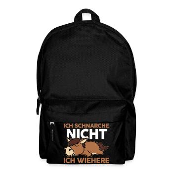 Reiten Pferdeliebhaber Reiterhof Pferde - Rucksack - Schwarz - Vorne
