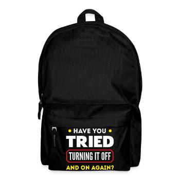 Have you ever done it off and on - Backpack - black - Front