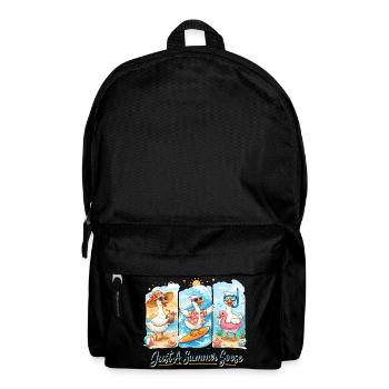 Sommer-Gänse Trio Summer Vibe Urlaub Strand - Rucksack - Schwarz - Vorne