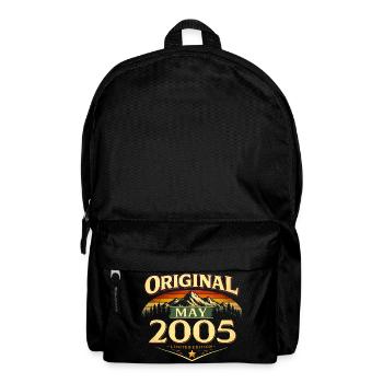 Cadeau du 21e anniversaire Original mai 2005 - Sac à dos - noir - Devant