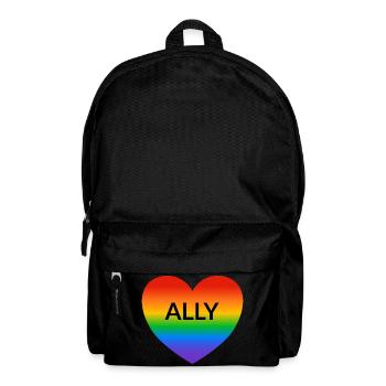 Gay Ally LGBT Pride Allyship - Backpack - black - Front