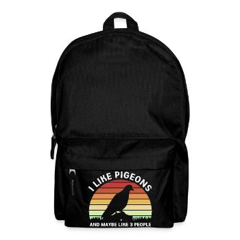 Pigeon pigeons - Backpack - black - Front