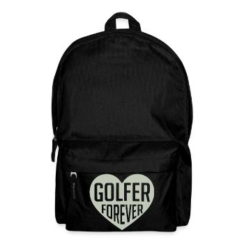 Golfer Forever Heart - Backpack - black - Front