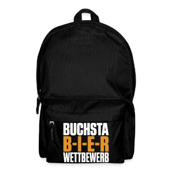 Bier Buchstabierwettbewerb Malle Party JGA Herren - Rucksack - Schwarz - Vorne