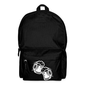 Bier Anstoßen Prost Symbol - Rucksack - Schwarz - Vorne
