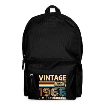 60 Birthday 60 Years 1966 Vintage Born - Backpack - black - Front