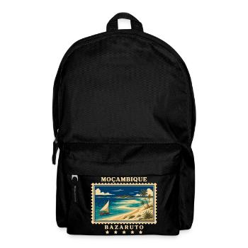 Mosambik Bazaruto Vintage Reisemarke - Rucksack - Schwarz - Vorne