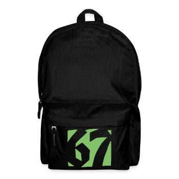 67 Minimal Streetwear Trend Design - Rucksack - Schwarz - Vorne