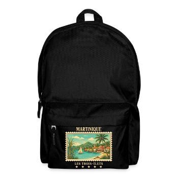 Martinique Les Trois-Îlets Vintage Reisemarke - Rucksack - Schwarz - Vorne