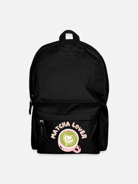 Matcha Lover Cup Heart Latte - Backpack - black