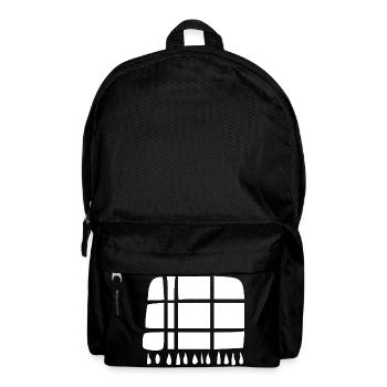Wool blanket handmade gift - Backpack - black - Front