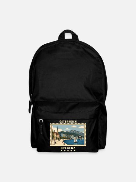 Österreich Bregenz Vintage Reisemarke - Rucksack - Schwarz