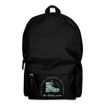 Hiking mother hiker mom aesthetic - Backpack - black - Front