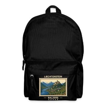 Liechtenstein Balzers Vintage Reisemarke - Rucksack - Schwarz - Vorne