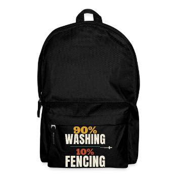 Fencing 90% Washing 10% Fencing Funny Epee Fencer - Rucksack - Schwarz - Vorne